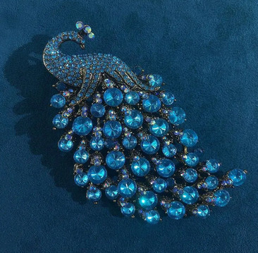 Брошь на пиджак большая Павлин Киев - изображение 1