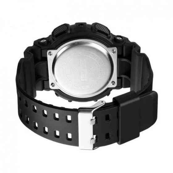 Тактические водостойкие кварцевые часы Skmei Stalker black Киев