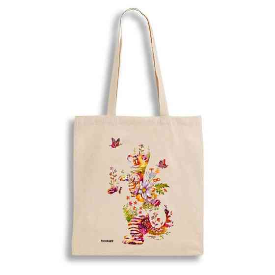 Екошопер BookOpt BK4050 Грайливий кіт з метеликом бежевий Київ