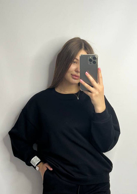 Світшот жіночий трикотажний Чорний XS-S Харків - фото 1