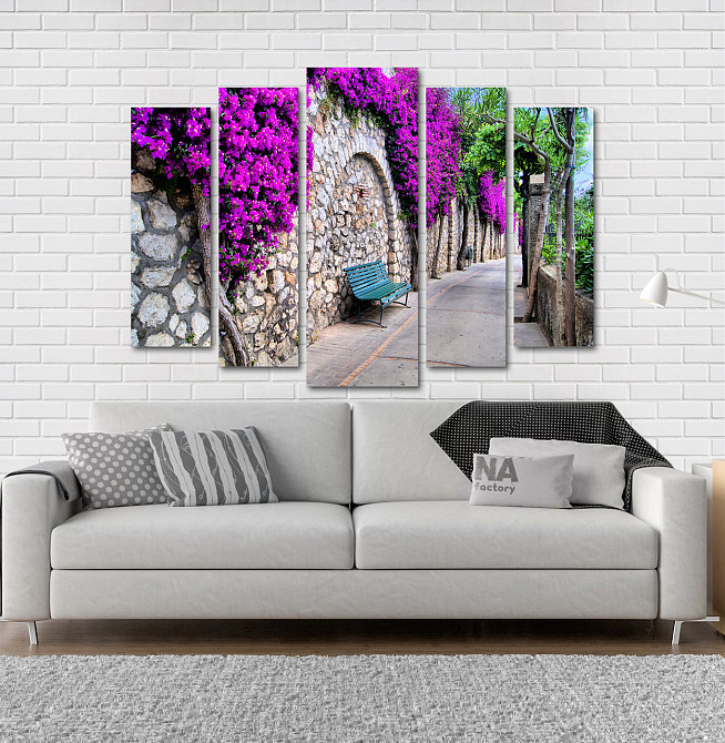 Модульна картина Дорога Квіти Art-154_5 Київ - фото 2