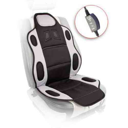 Накидка на сидіння висока з підігрівом H 19002 GY/BK 115x49 см з перемикачем Харків