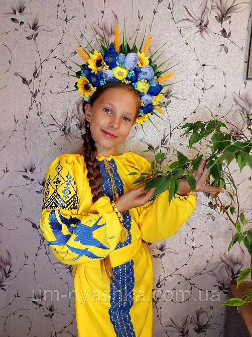 Дитяча вишита сукня з ластівками 104-152 Кривой Рог - изображение 2