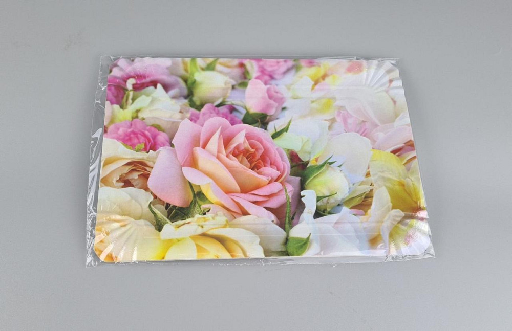 Тарілки святкові паперові 15 * 22 см "No 2" Троянди (1 пачка) Харків - фото 2