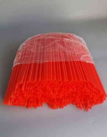 Трубочка для фреша d6,8-21 см "Фрішка" червона (500 шт.) Харків