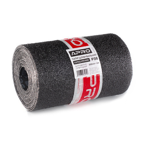 Папір шліфувальний тканинний Ultra витривалий (карбід кремнію) 200 мм*5м P40 APRO Рівне - фото 1