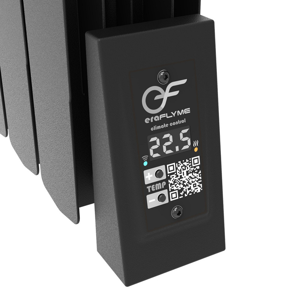 Электрорадиатор ERAFLYME SMART 5R black Киев - изображение 2