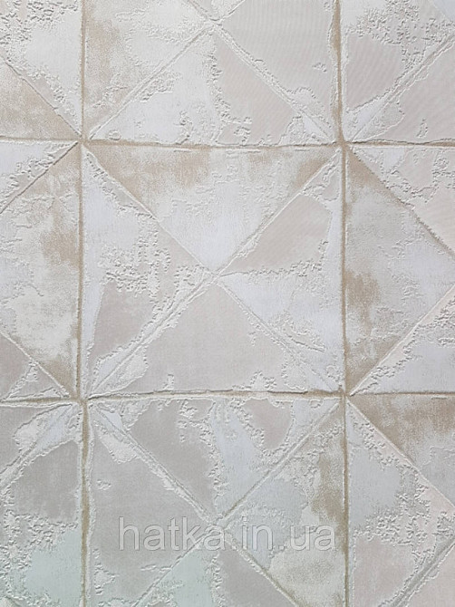 Шпалери вінілові на флізелін Sirpi Alta gamma Sempre 3 квадрати ефект старіння під штукатурку золото бежеві Київ - фото 1