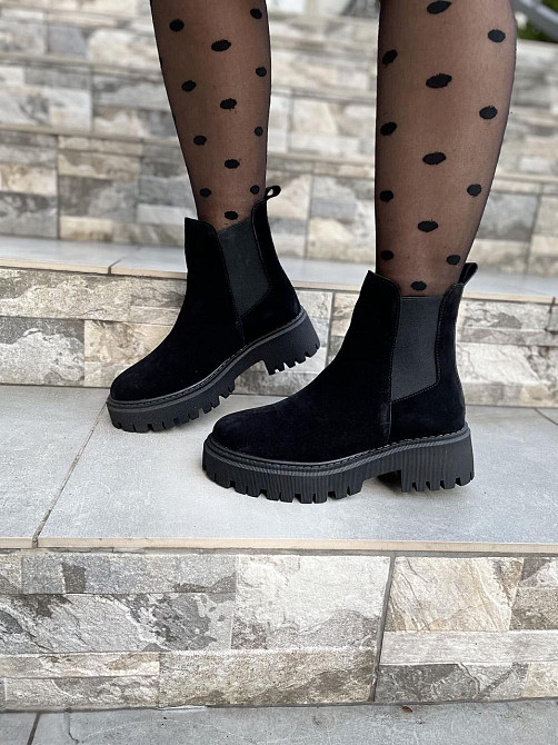 Черевики жіночі GREMMY 604/1 чорні (зима, замша натуральна) (4914) лише 37р. 37 Коломия - фото 1