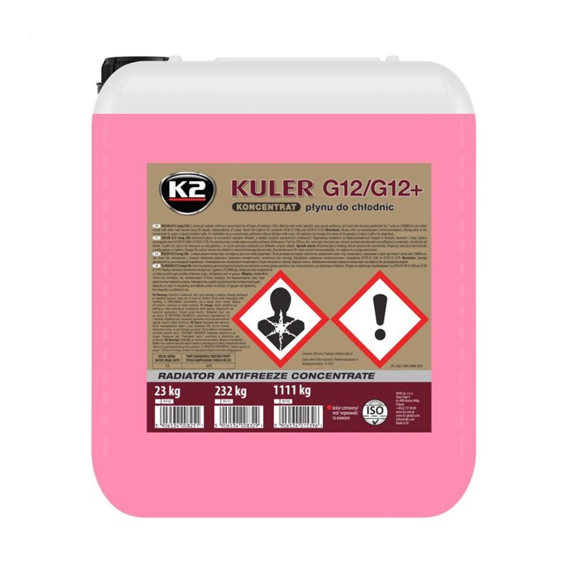 Антифриз K2 Kuler Long Life G12 червоний концентрат 23кг Львів - фото 1