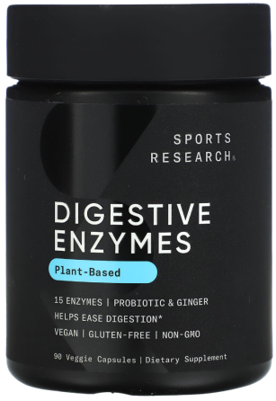 Травні ферменти Sports Research Digestive Enzymes Plant-Based 90 капс Київ