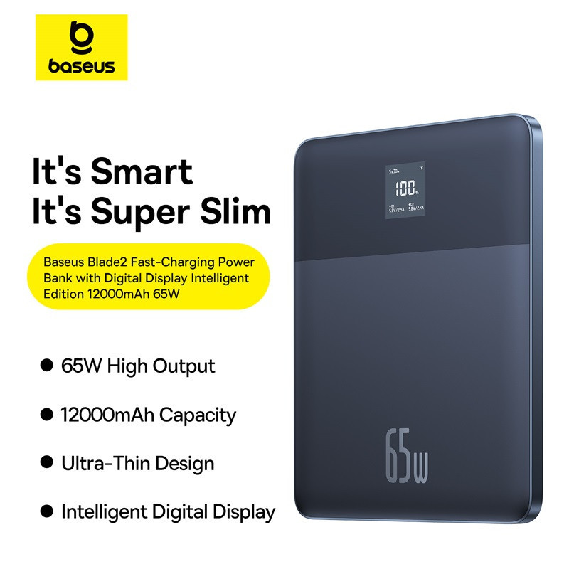 Внешний аккумулятор Baseus Blade2 12000mAh 65W с дисплеем Киев - изображение 10