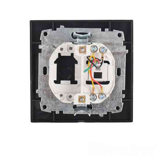 Розетка телефонная, Enzo безупречный графит Днепр