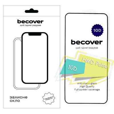 Скло захисне BeCover HMD Pulse 10D Black (713171) Вінниця