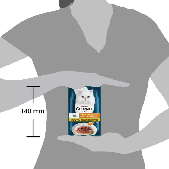 Консерви для кішок Gourmet Perle вологий корм міні філе у соусі з куркою, 85 г Вінниця