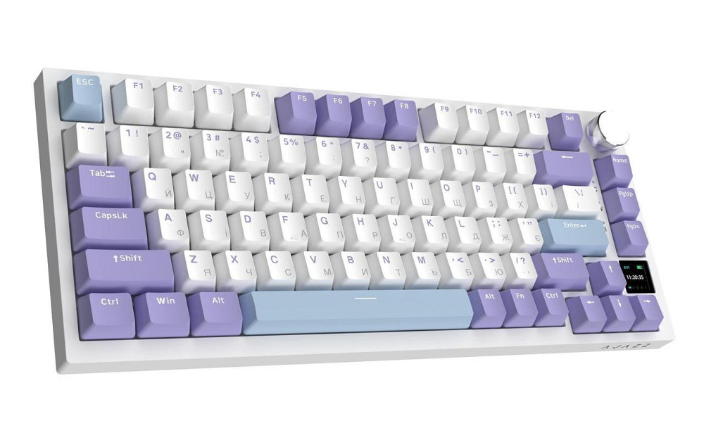 Клавіатура бездротова Ajazz AK820 Pro Flying Fish Switch Purple RGB With Screen (AK820PRO-FF-PWB) ( 11391 ) Харків - фото 6
