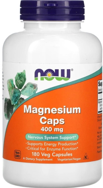 Магний NOW Magnesium 400mg - 180 vcaps Київ - фото 1
