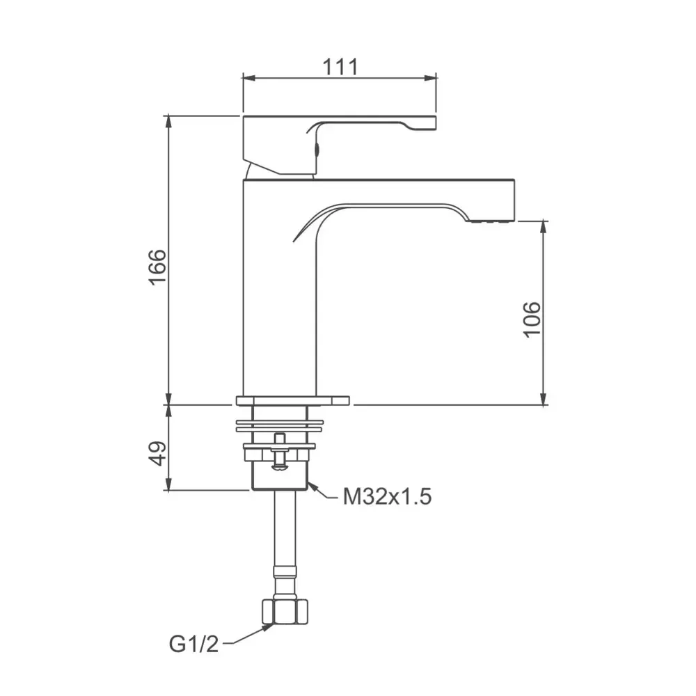 Змішувач для умивальника GAPPO G1002-2 хром Київ - фото 8