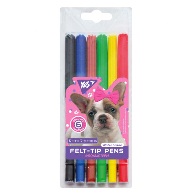 Фломастери Yes Keith Kimberlin, 6 кольорів (650510) Вінниця - фото 1