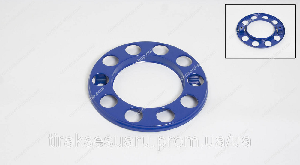 Ковпак колеса передній 22.5 корона. синій метал Ковпак колеса корона передній синій 22.5 (метал) Луцьк - фото 1