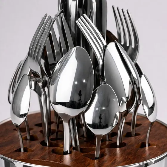 Столовые приборы из нержавеющей стали EGG 24 шт Silver Коломия