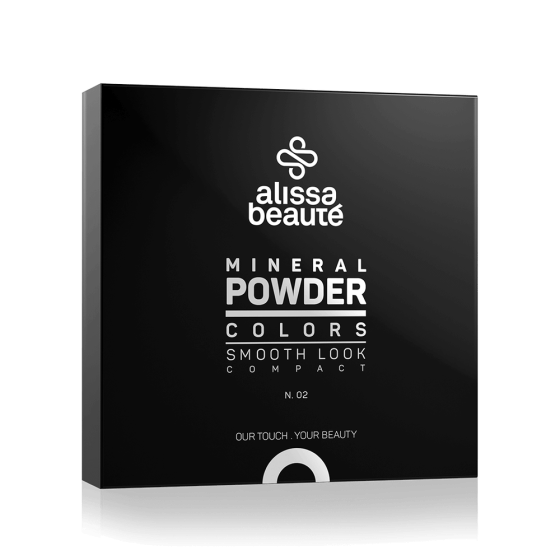 Минеральная компактная пудра 02 Беж Mineral Powder Alissa Beaute, 9 г Днепр