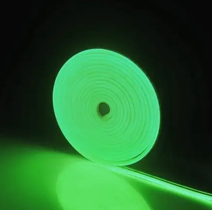 Силіконова LED NEON стрічка Зелена 5 м 12V-220V /0764 Дніпро - фото 2
