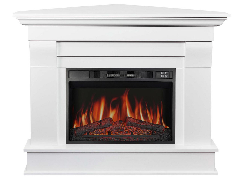Камінокомплект кутовий ArtiFlame Albion Corner AF23S білий з обігрівом і звуком горіння вогню Львів - фото 2
