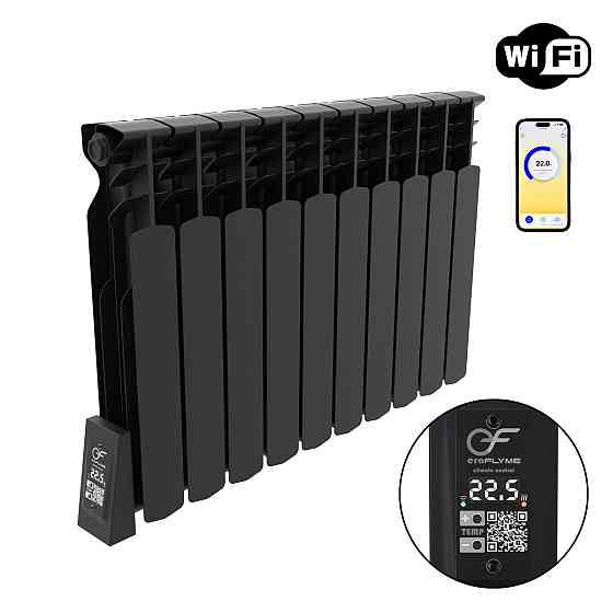 Электрорадиатор ERAFLYME SMART 10L black Киев