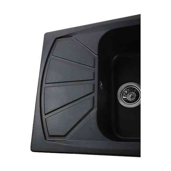 Гранітна мийка Globus Lux TANA чорний 610х500мм-А0002 (000006050) Київ