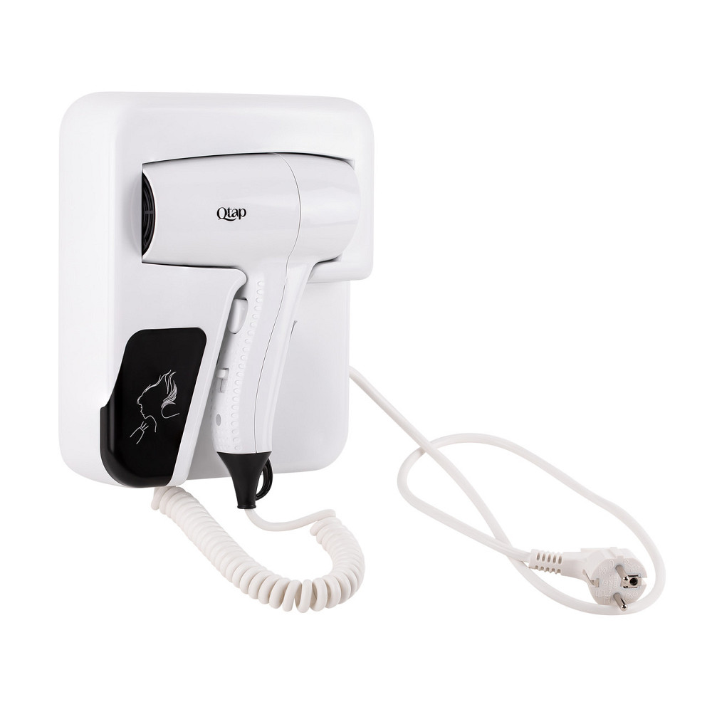 Фен з тримачем Qtap Pohodli 1200 Вт QTF1200RNP White (Pobut) Київ - фото 1