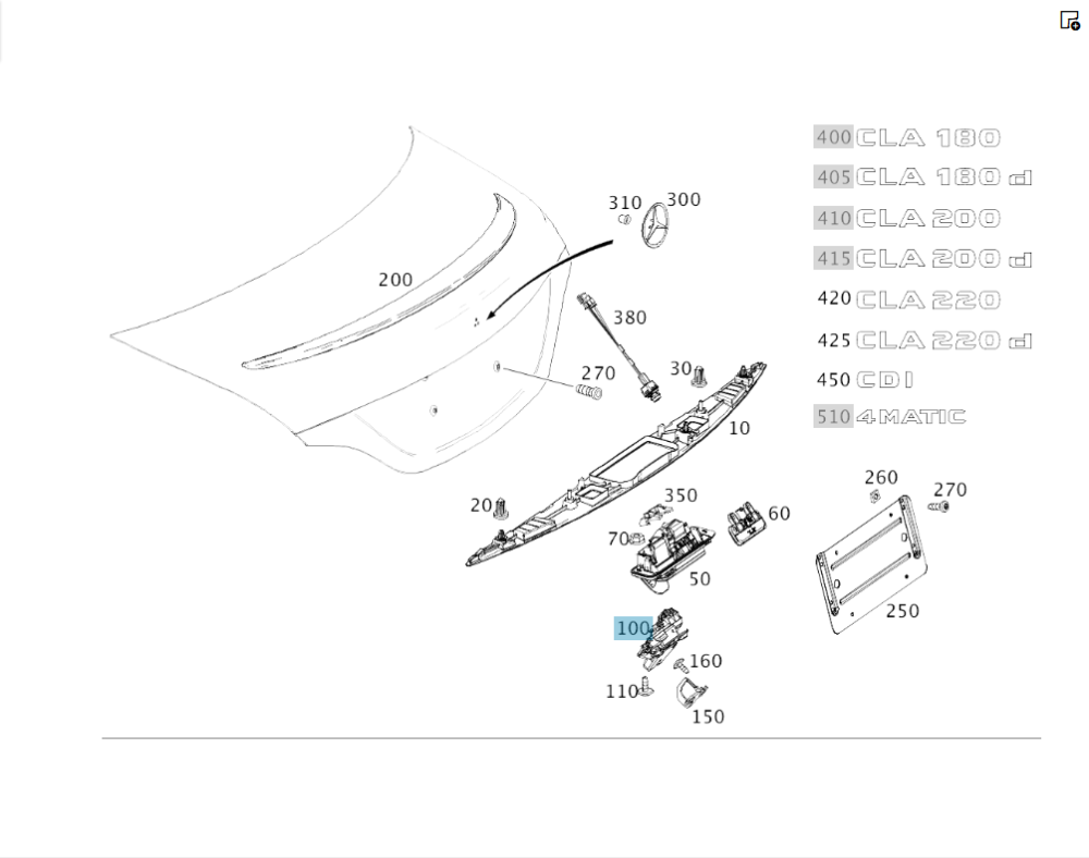 Mercedes-Benz  A1177500085 Замок кришки багажника C-Class W205 E-class W213 CLA C117 A-class Sedan V177 Одесса - изображение 4