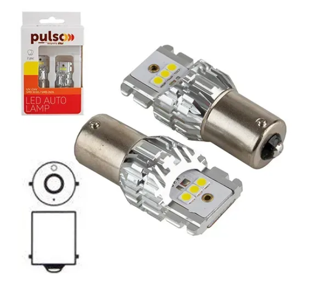 Лампочка 12-24V з велик. цок. 6LED 1-х конт. 1156 2835 1050Lumen Винница - изображение 1