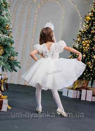 Платье Белое нарядное с блестками для девочки Кривой Рог