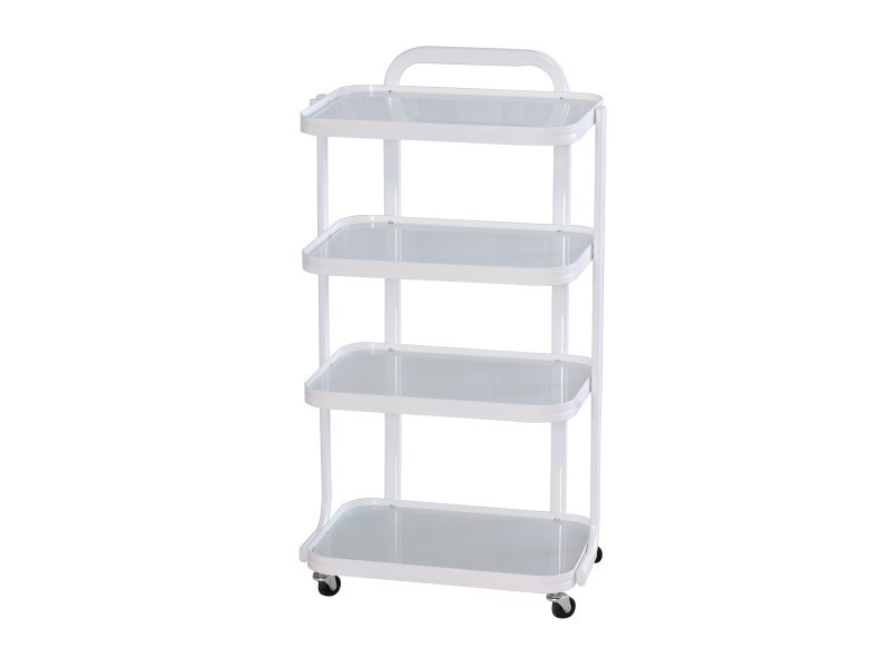 Візок косметологічний 6702, 4 полиці, скло Київ - фото 1