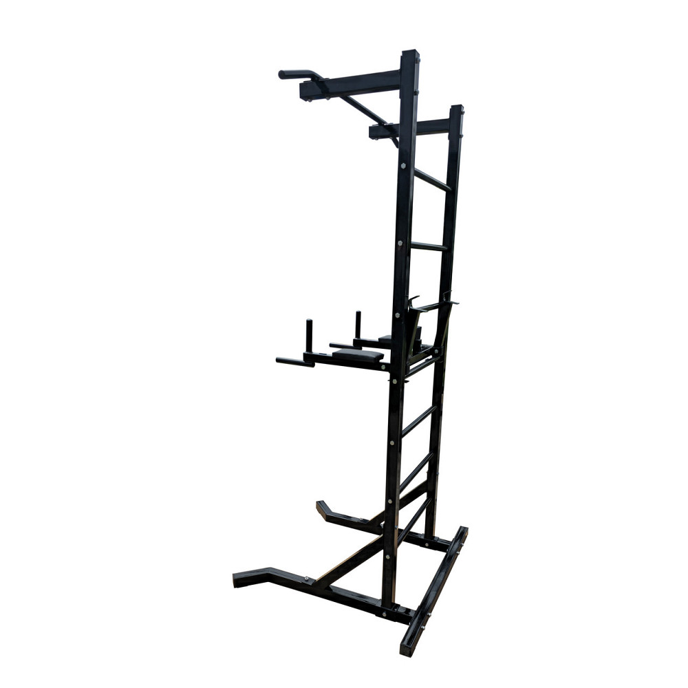 Турник + пресс + брусья напольная стойка 50х50 мм KZ-832 Черный Спортивные стенки и турники для дома разборная Киев - изображение 5