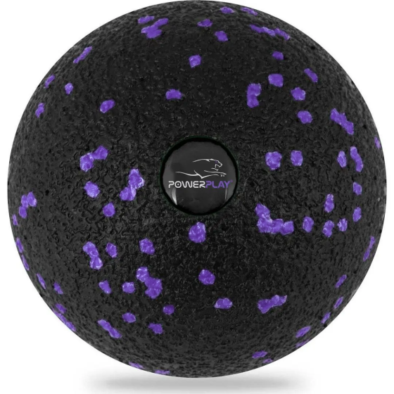 Масажний м'яч PowerPlay PP-4350 Epp Massage Ball (d8) Чорно/Фіолетовий Каменское