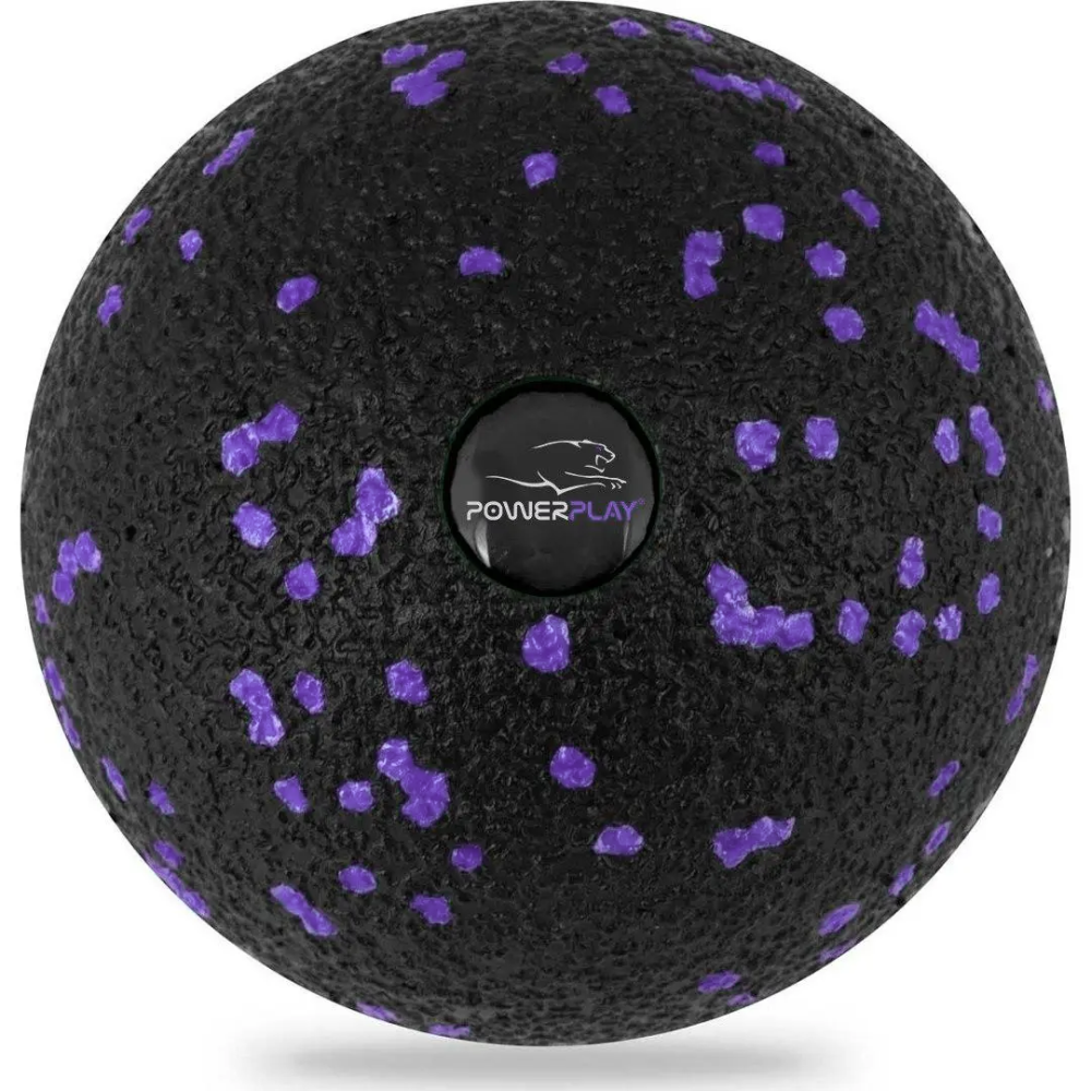 Масажний м'яч PowerPlay PP-4350 Epp Massage Ball (d8) Чорно/Фіолетовий Каменское - изображение 1