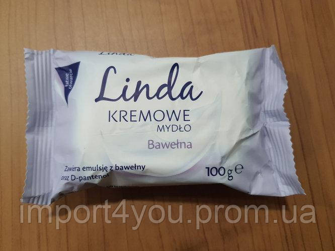 Крем-мило тверде Linda з екстрактом бавовни, 100 г  - фото 1