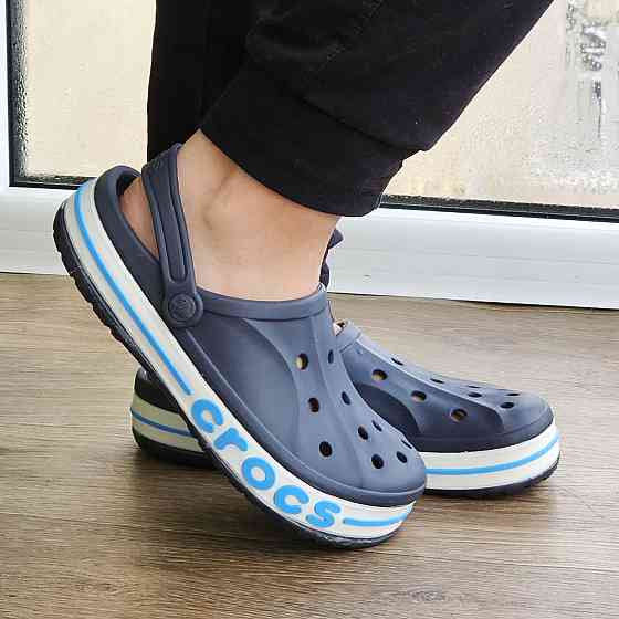 Крокси Темно-сірі капці CROCS Шльопанці Чоловічі Жіночі Сині (розміри: 39,40,41,42) Дніпро