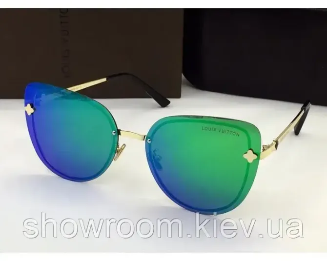 Жіночі сонцезахисні окуляри lv (18003) green Київ - фото 1
