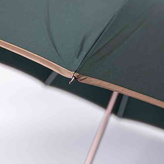 Зелений класичний зонт-трость з чохлом полуавтомат Київ