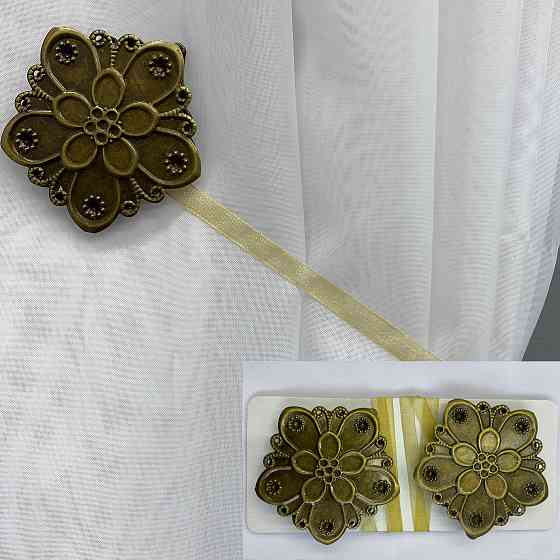 Магніти для штор і гардин Карпати набір 2 шт Бронзовий (81-144) Київ