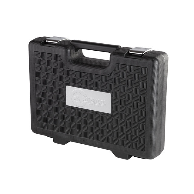 Набір інструментів, проф., 1/2" + 1/4", Cr-V, 72 од., головки: 4-27 мм, біти 33 од., кейс INTERTOOL ET-6072 Київ - фото 2