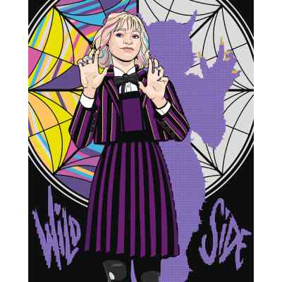 Картина по номерам Santi Wednesday Two sides of Enid Sinclair 40х50 см, алмазна мозаїка (954975) Винница
