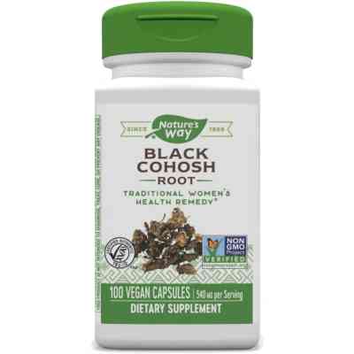 Травы Nature's Way Клопогон, 540 мг, Black Cohosh, 100 вегетарианских капсул (NWY-10500) Винница