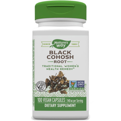 Трави Nature&apos;s Way Клопогон, 540 мг, Black Cohosh, 100 вегетаріанських капсул (NWY-10500) Вінниця - фото 1