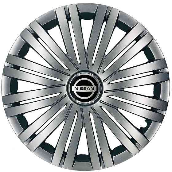 Автомобильные модельные колпаки R17 Nissan 502 4шт, SJS, серебряные Винница