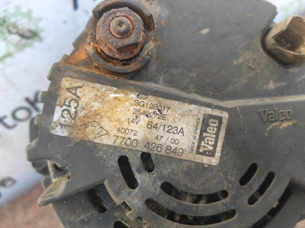 Генератор 125A Renault Laguna II 1.9 dci 2001-2007 (7700426849) Ковель - фото 3