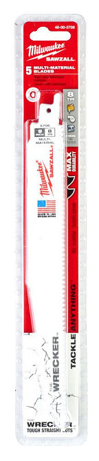 Полотно для шабельних пил WRECKER MILWAUKEE, 230х3,6/2,3мм, (5шт), (метал, деревина з цвяхами) Одесса - изображение 2